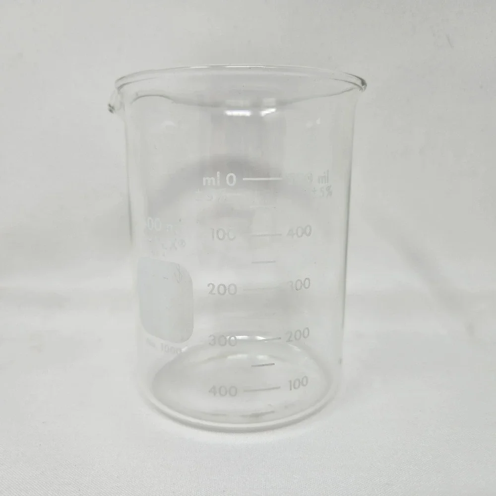 600ml Pyrex Glass Beaker Heavy Duty 2.5 Cups No. 1000 Clear Vintage Pyrex